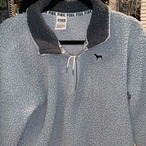 PINK grey Sherpa jacket